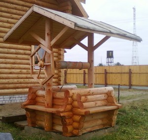 Колодец из бревен
