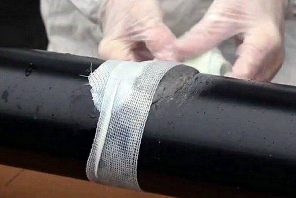 как заделать трещину в чугунной канализационной трубе