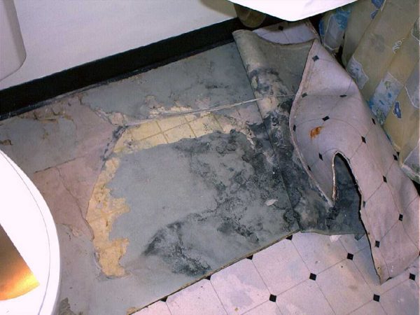 линолеум в ванной