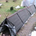 Укрытие для роз с рубероидом
