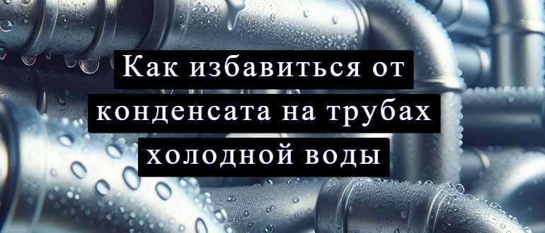 Как избавиться от конденсата на трубах холодной воды, что нужно делать: пошаговая инструкция