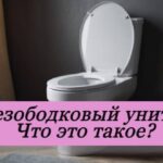 безободковый унитаз в ванной